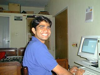 Dilip with computer 1